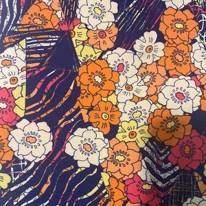 Lularoe Flowered Leggings - Size TC2